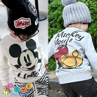 Free shipping fashion children  micky pattern hoody  for spring and autumn  with wholesale and retail
