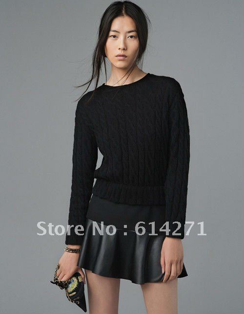 Free Shipping! Fashion Cool Patchwork PU Leather A-line Mini Skirt Black Size S M L WF-0062