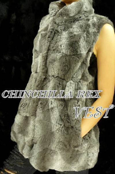 Free shipping - fashion gray Beaver rabbit fur jacket,ladies' fur coat,fashion fur vest ,Warm fur overcoat,size:Free