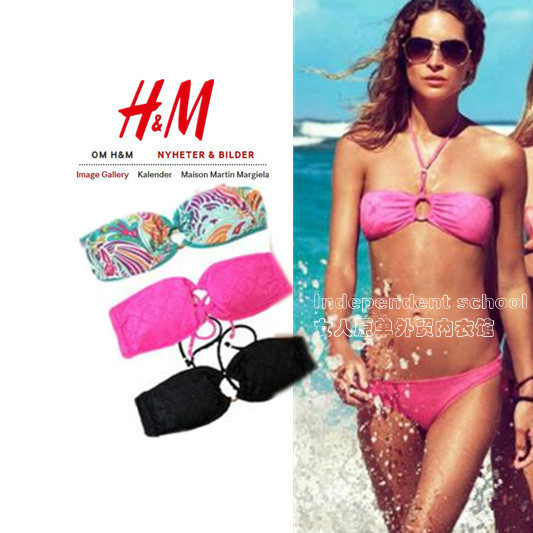 Free shipping Fashion hm swimwear tube top underwear bikini 3