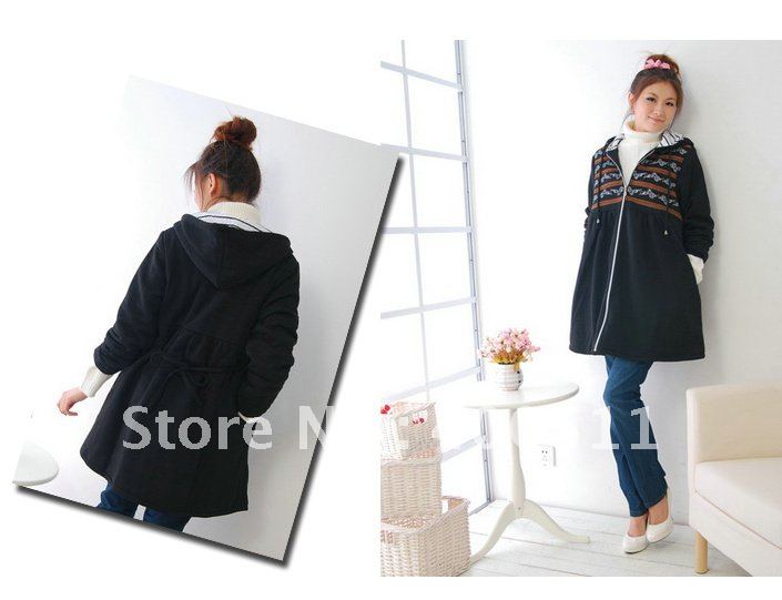 Free Shipping Fashion Hoodie Coat for Maternity Women, Maternity Women Long clothing 1427