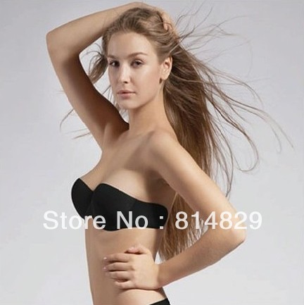 Free Shipping Fashion Hot Sale Off Price Strapless Backless Thicker Invisible Self-Adhesive Silicone Breast Bra Pad 4 Cup