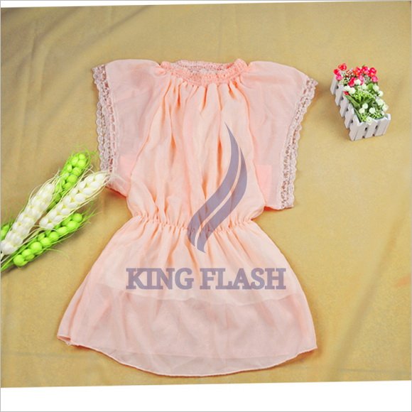 Free shipping Fashion Korea Cute Women's Lady's Stylish Chiffon Off Shoulder Dress New Vogue