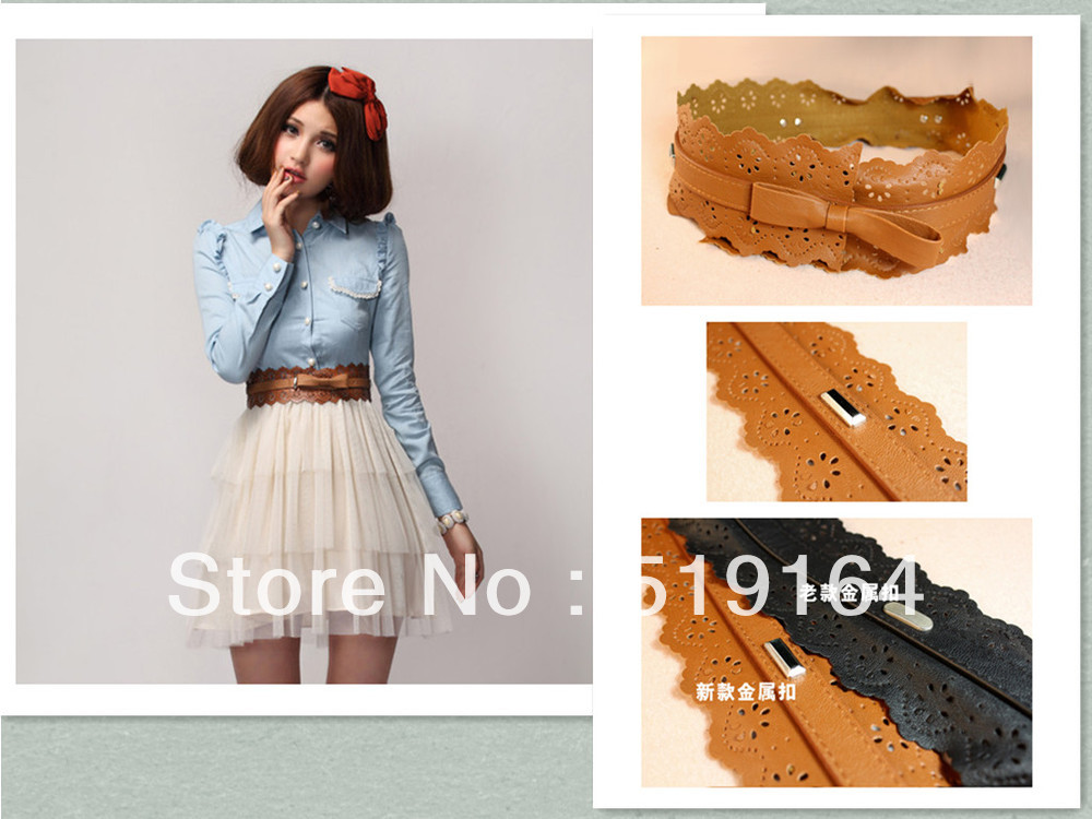 Free Shipping! Fashion Leather and Lacer Lady Belt