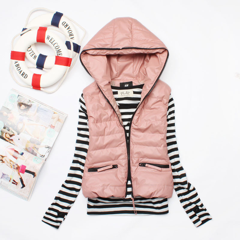 Free shipping Fashion leather cotton vest cotton vest women's 2013 fashion vest spring and autumn cotton waistcoat dx019