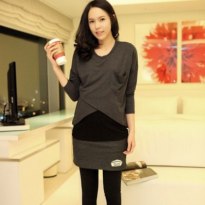 Free shipping Fashion maternity set twinset high quality fashion nursing clothing