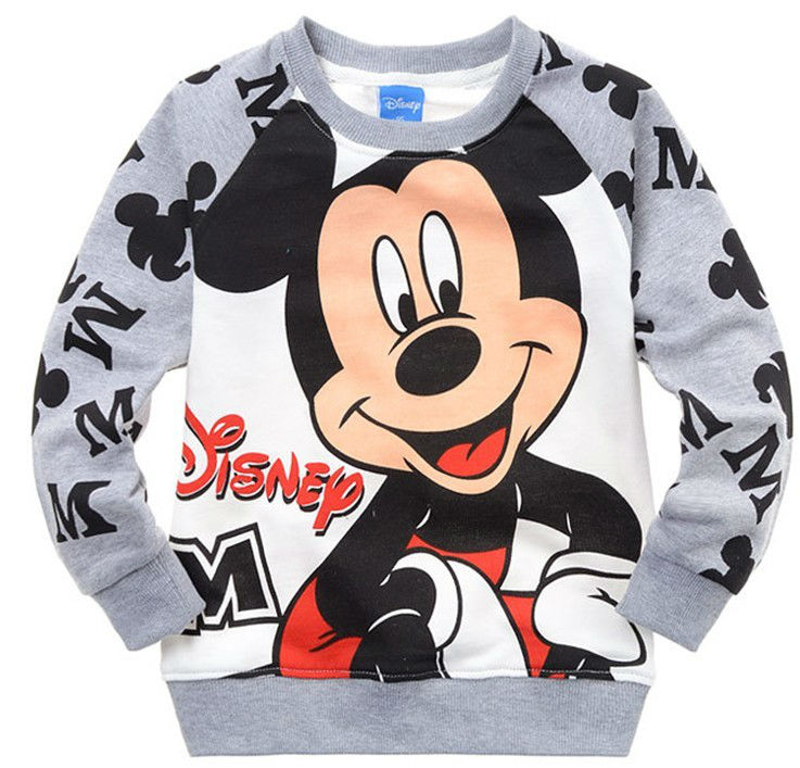 Free shipping fashion Mickey comfortable sweatshirt for girl and boy spring and autumn wholesale 6pcs/lot