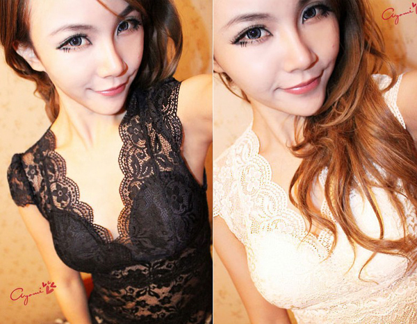 Free Shipping Fashion normic all-match sexy belt pad lace solid color small vest basic