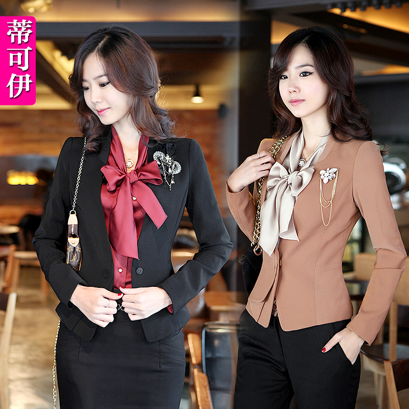 Free shipping Fashion ol professional set women's work wear slim Women formal dresses piece set