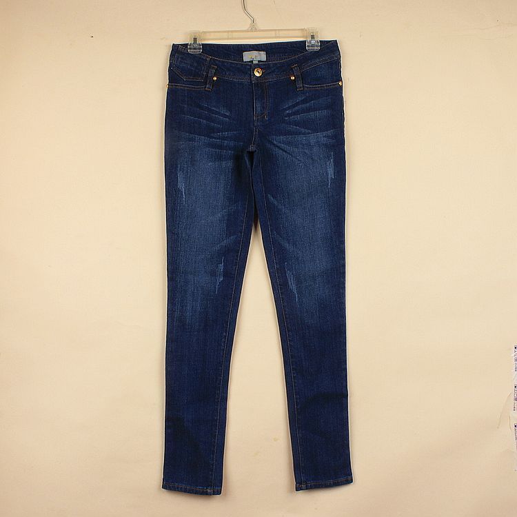 Free Shipping Fashion plus size pants dark color slim trousers skinny jeans pants women's 0.45kg