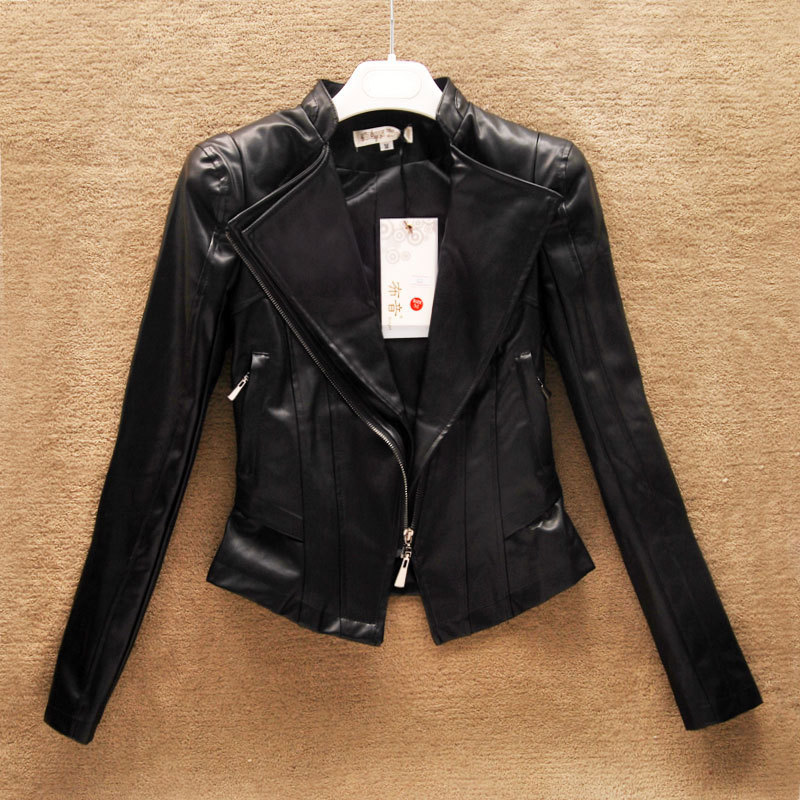 Free shipping Fashion pocket motorcycle leather PU clothing jacket