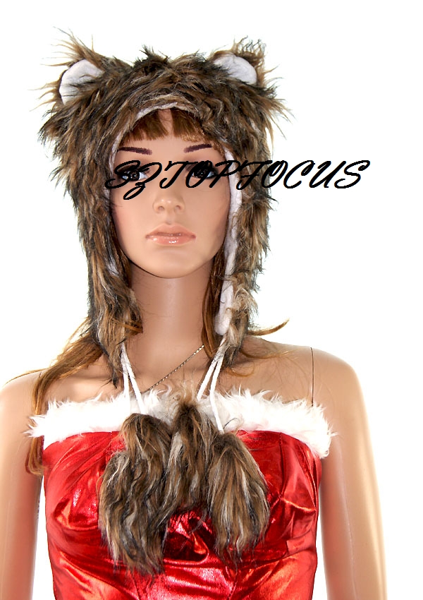 Free Shipping Fashion popular fur fairy cap fashion animal cap performance props cap cartoon hat