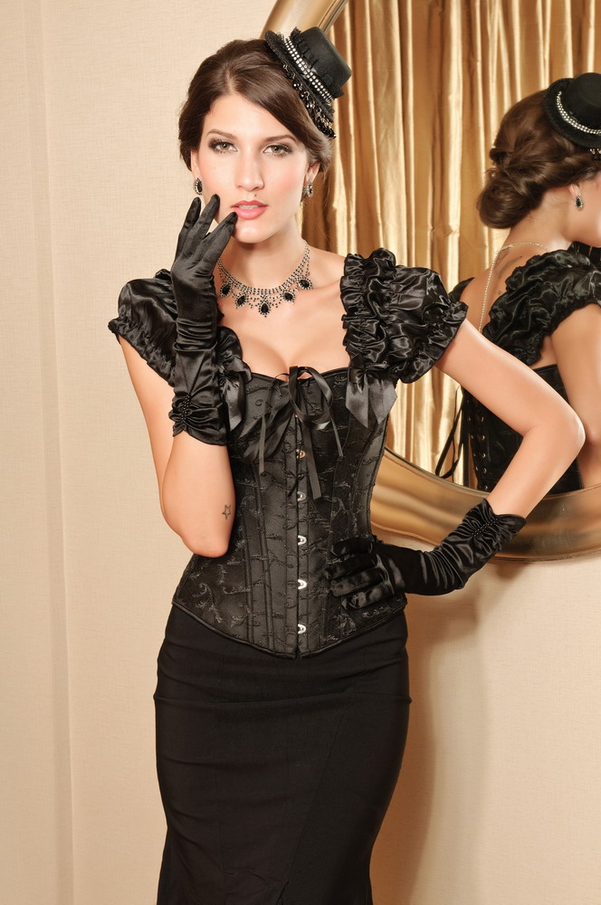 Free Shipping Fashion popular small vest black belt buttons body shaping abdomen drawing corselets 16a