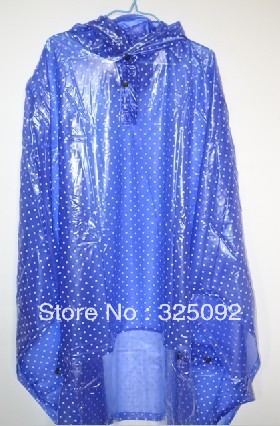 Free shipping Fashion raincoat dot rain jacket  eva material  motorcycle raincoat for outdoor