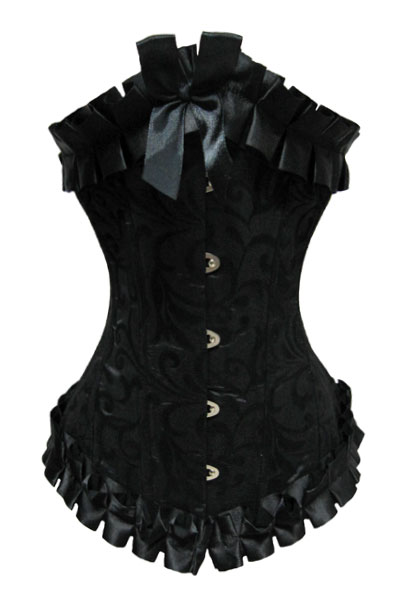 Free shipping Fashion royal shaper vest black corset - buttons lacing 5212 Wholesale