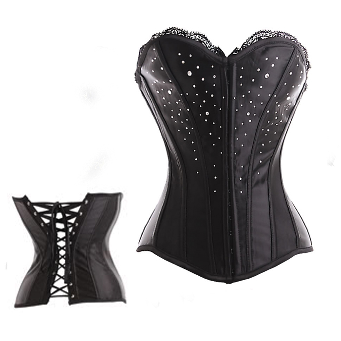 free shipping, Fashion royal vintage black diamond shaper diamond shapewear vest tiebelt