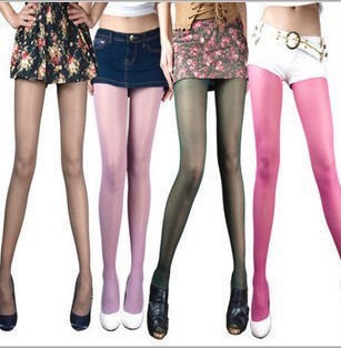Free shipping Fashion Sexy Fishnet Pattern Colorful Candy Stockings Pantyhose Tights Japanese& Korean style High quality