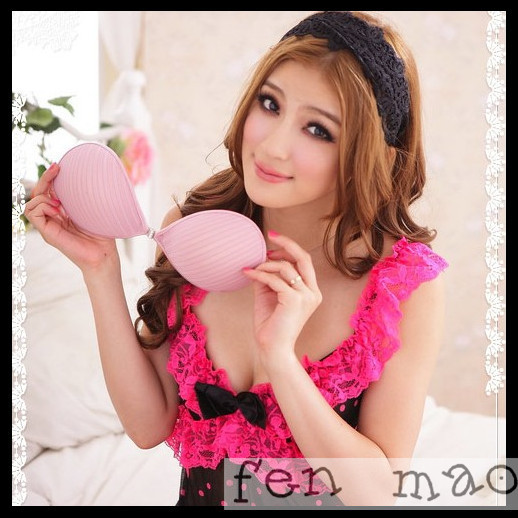 free shipping-Fashion stripe Nu Bra Devine Body Silicone Bra Silicone Invisible Freebra