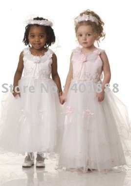 free shipping fashion style flower girl dresses