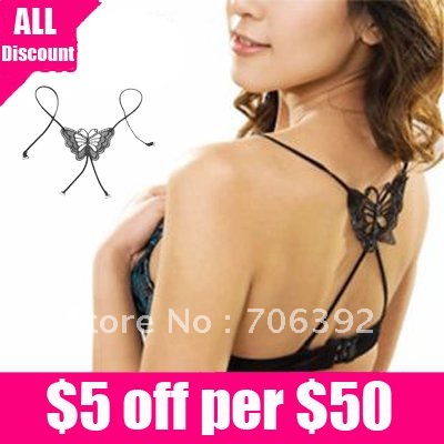 Free shipping Fashion Summer Cool Bowknot cross Bra  Shoulder Straps 1pcs/lot