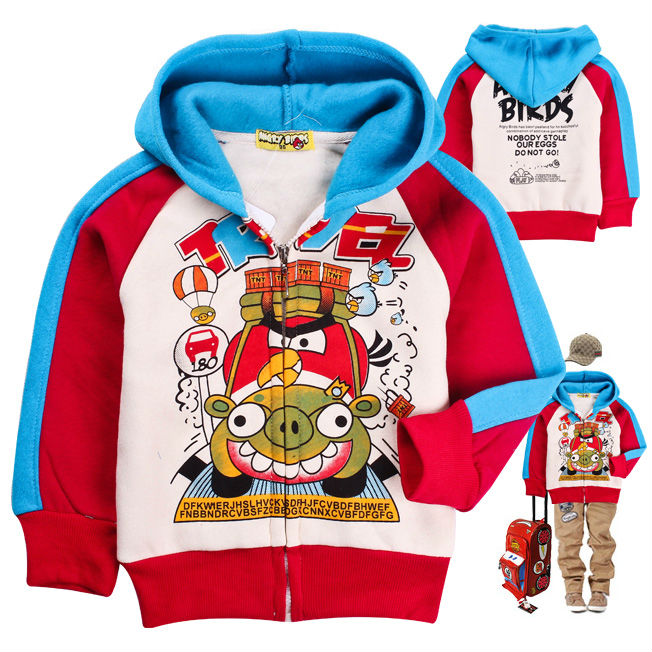 Free shipping fashion thick style boy winter children sweatshirt with cap for autumn and winter wholesale 6pcs/lot