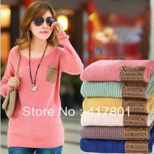 Free Shipping Fashion Woman Sweater Outswear For Spring and Autumn Best Quality Khaki Red Green Beige Yellow and Blue  Color