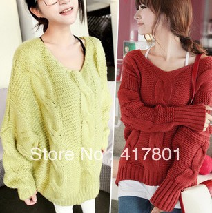 Free Shipping Fashion Woman Sweater Outswear For Spring and Autumn Best Quality Red Black Gray and Green Color