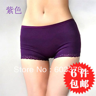 Free shipping fashion women panties sexy underwear lace decoration modal panties 1392