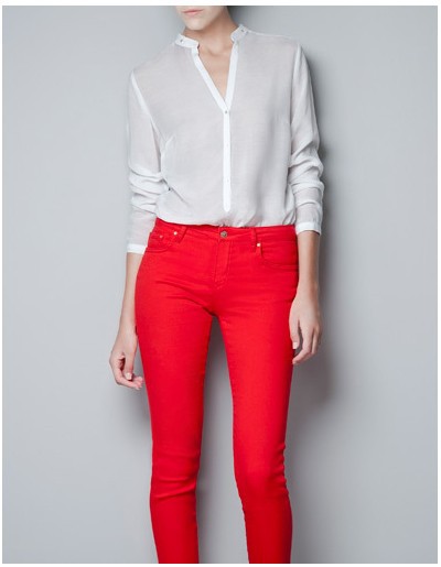 free shipping fashion women's chiffon blouse solid women's  shirts rivet collar long sleeve v neck shirt