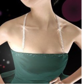 Free shipping Fashion Women's Double Line Invisible Alloy Crystal Bra Straps Metal Rhinestone Bra Shoulder Straps wholesale