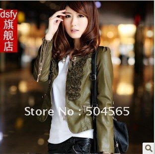 Free Shipping Fashion Women's PU Leather Jackets Motorcycle Suede Coat Lady Outerwear CoatsS-XXXL