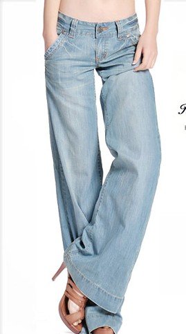 Free Shipping Fashion Women's Wide Jeans,Ladie's pants,women's jeans P3129
