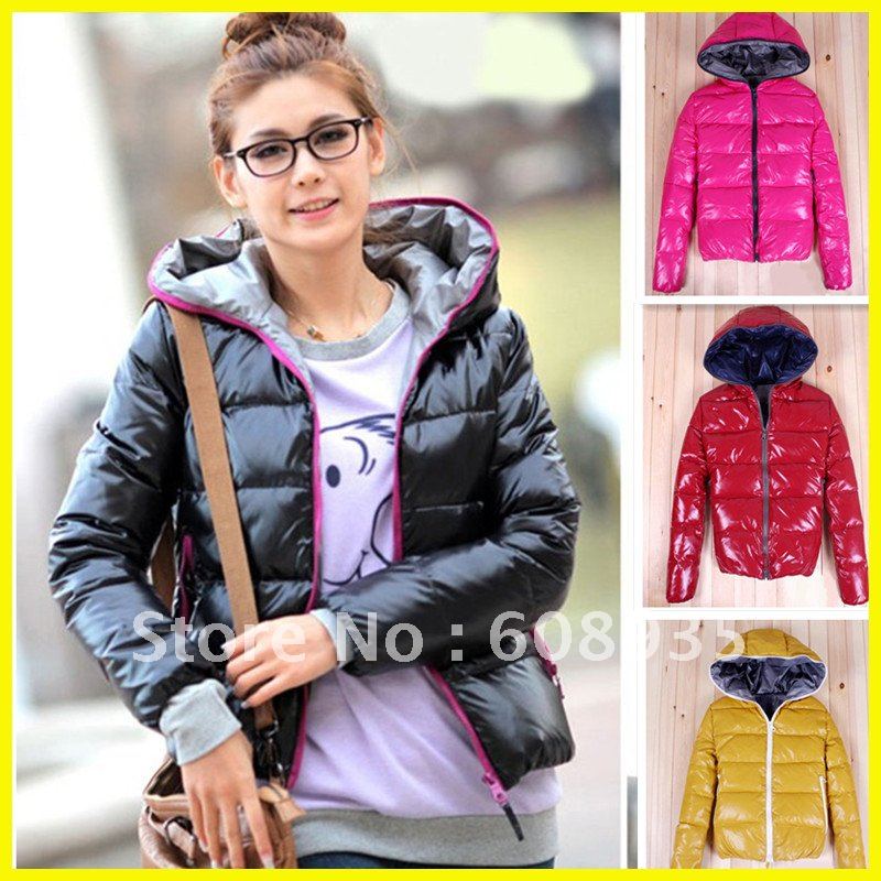 Free shipping.fashion women's winter hooded coat thermal silk wadded jacket outerwear,women's snow Down Parkas 4colors.T147
