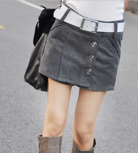 Free Shipping Fashion Woolen Shorts Skirt For Women Leasure Boots Short Shorts Casual Wear Plus Size S/M/L/XL DK-017