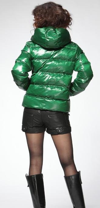 free shipping ! Fashionable bright surface short style cultivate one's morality lady bread  down jacket A115230