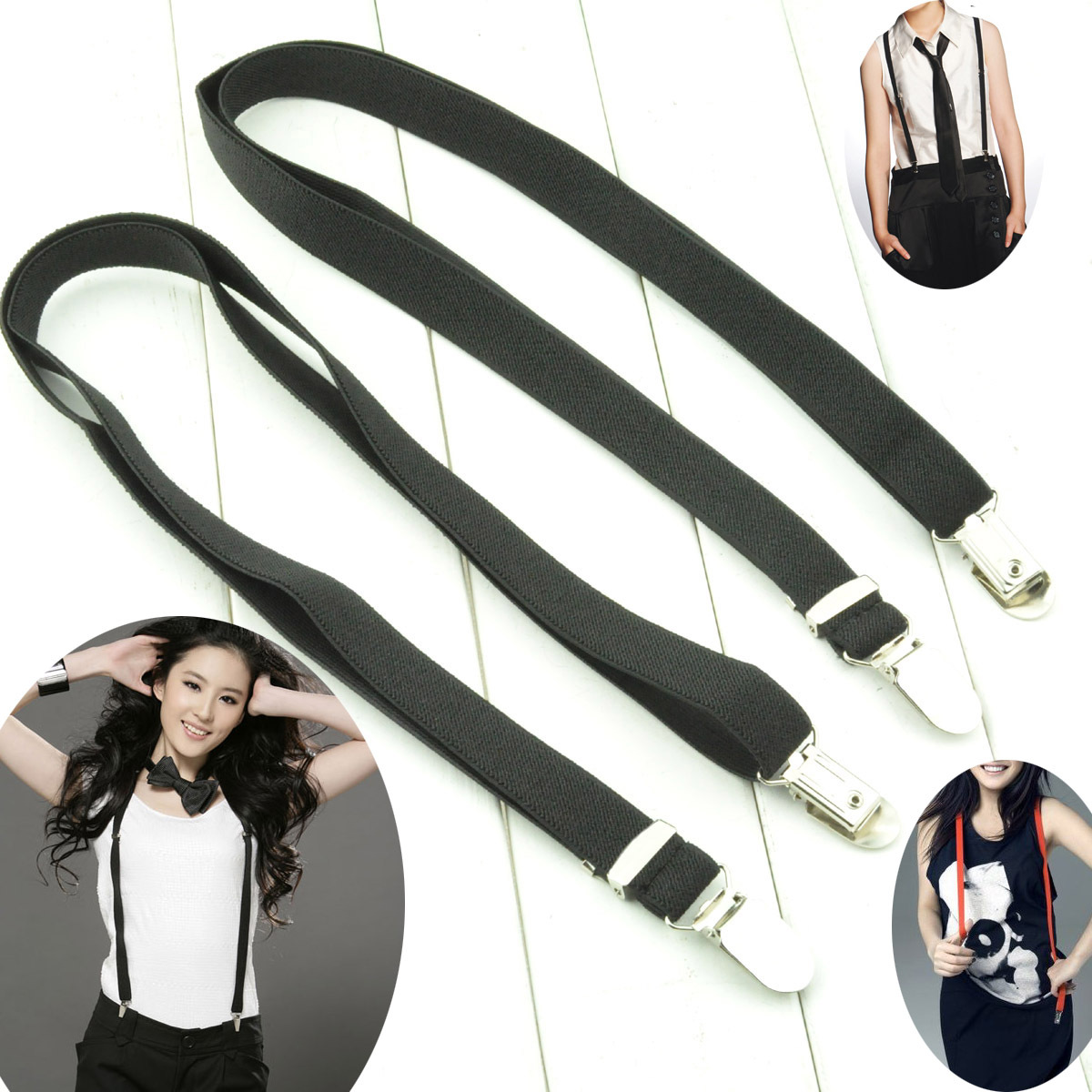 Free shipping Fashionable casual women's cross clip suspenders 2.5cm women's all-match elastic suspenders shoulder strap