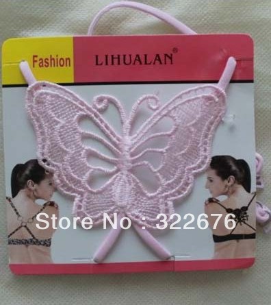 Free Shipping Fashionable Elegant Embroidery Butterfly Embellished Shoulder Girdle Pink SY11062706