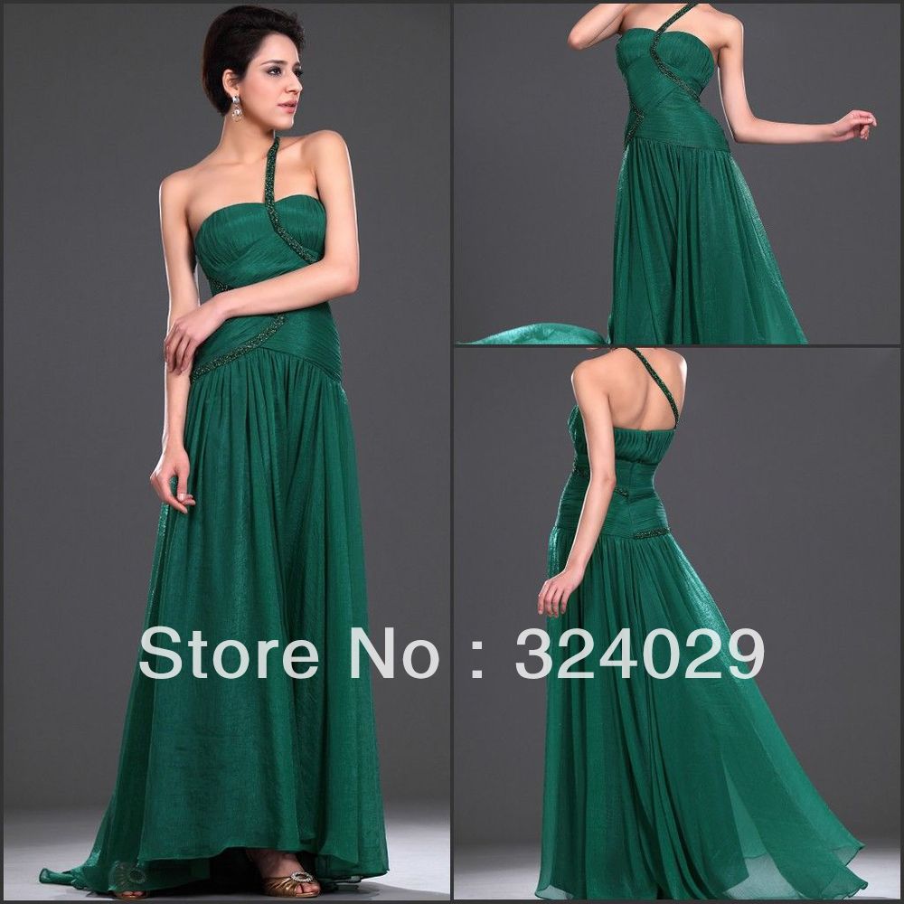 Free Shipping Fashionable One Shoulder Mini Sweet Neckline Pleated Bodice Evening Dresses 2013