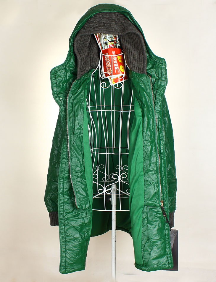 Free Shipping Faux-Two-Piece-Set Long Double Hoodies Cotton-padded jackets,warm clothes for women, jacket winter women