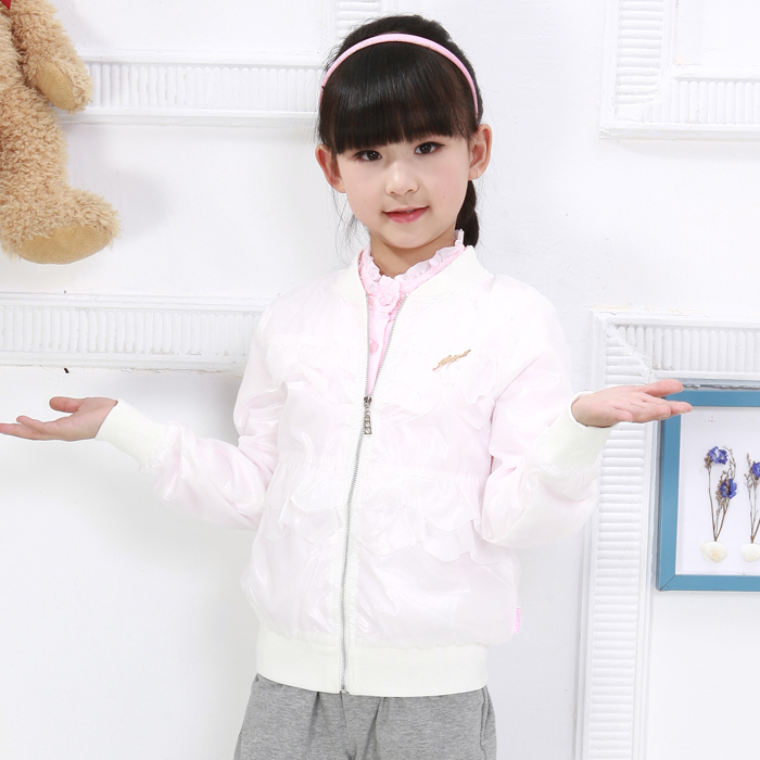 Free shipping Female child casual outerwear 2012 child jacket autumn school wear