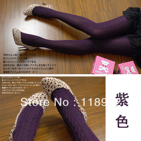 free shipping Female fashion  ladies cotton sexy leggings twisted tights warm pantyhose thin the thick pantyhose wholesale