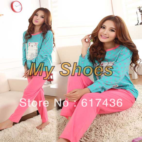 FREE SHIPPING,female pajamas ,pajama set for Women /Lady,homewear, cheap 9282