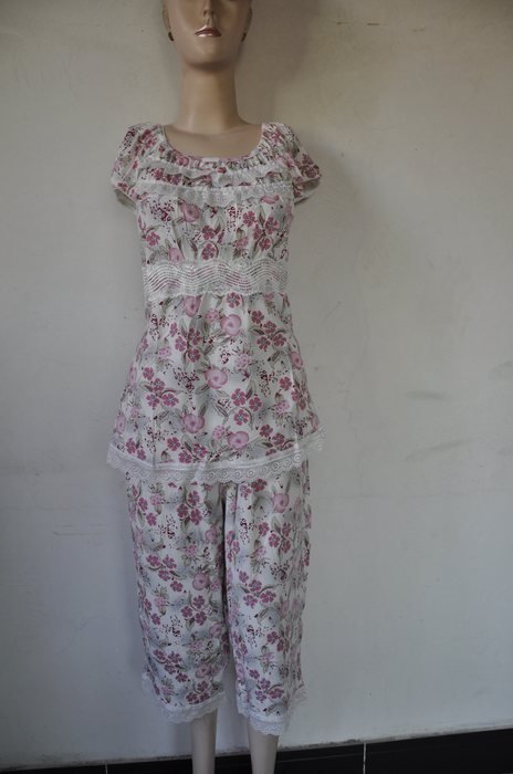FREE SHIPPING Female Pyjamas Sleeveless Modal Spring and Summer High Quality Round Neck