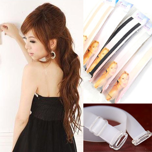 free shipping female silica gel underwear shoulder strap invisible tape transparent  invisible shoulder strap pectoral jd008