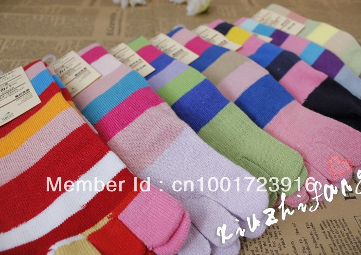 Free shipping female Soft five toes Sock Cotton Home Socks cartoon socks Cute Beautifulsocks