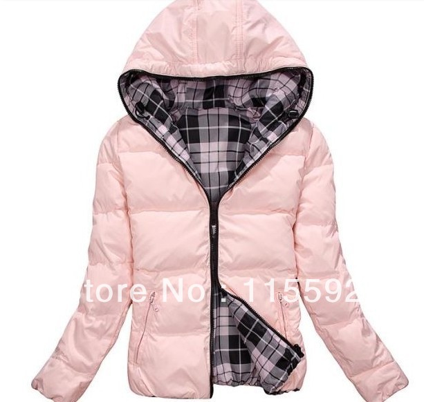 Free shipping female thick women  down jacket  short  trench coat ladies winter warm padded  hood overcoat clothing garment