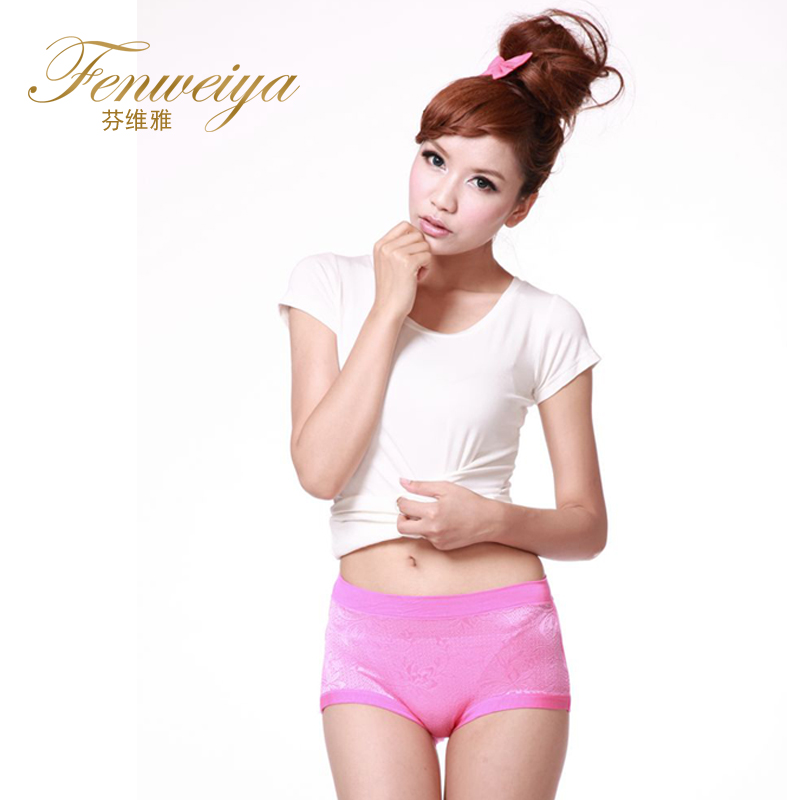 Free shipping, Fen Weiya  boxer pants for female  in large size