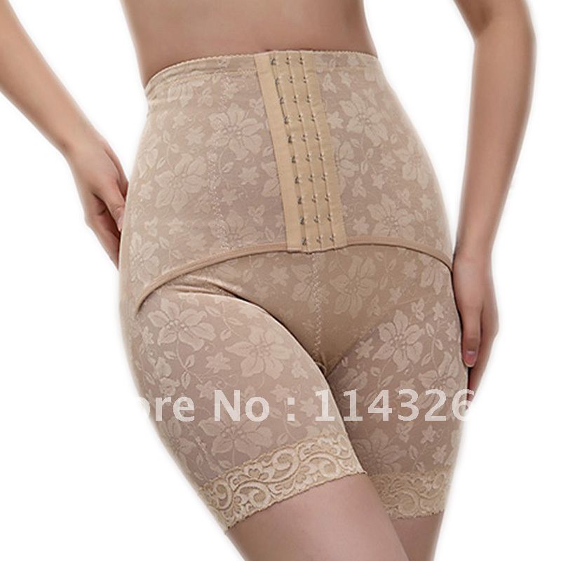 free shipping Fine quality double layer fabric body shaping abdomen drawing+ high waist pants