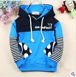 free shipping Fish pocket Kids clothes Blouses Baby clothing T-shirt children's wear kids hoodies