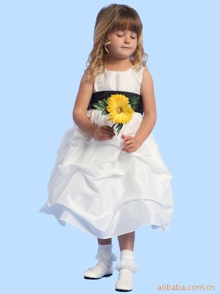 Free shipping flower girls dress,wholesale&retail 2011 the lastest style little girl's party dress,ball gown dress
